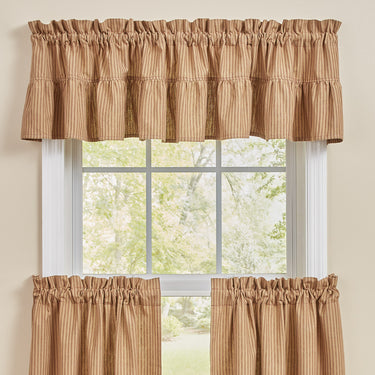 Sturbridge Ticking Ruffle Valance 14